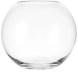 Übergroße Kugelvase - Kristallglas, Mundgeblasen, 30 cm Durchmesser, 25 cm Hoch, 17-18 cm Öffnung