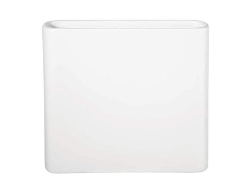 ASA 84004130 Vase, Steingut, 28cm, Mehrkernige, Hellgrau/Gebrochenes Weiß, Gestreift