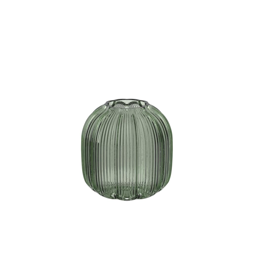 Villeroy & Boch – Fleur Bleu Vase 15 cm Blau, Spülmaschinenfest, Tischvase, Handgefertigte und Mundgeblasene Glasvase, Blumiges Design, Farbige Blumenvase, Deko Wohnung, Home Decor, Dekoraion, Glas