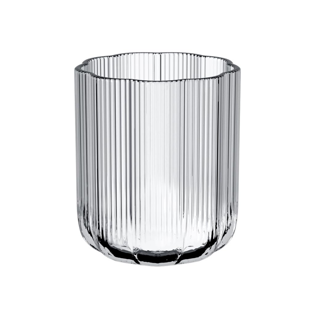 Villeroy & Boch – Fleur Bleu Vase 15 cm Blau, Spülmaschinenfest, Tischvase, Handgefertigte und Mundgeblasene Glasvase, Blumiges Design, Farbige Blumenvase, Deko Wohnung, Home Decor, Dekoraion, Glas