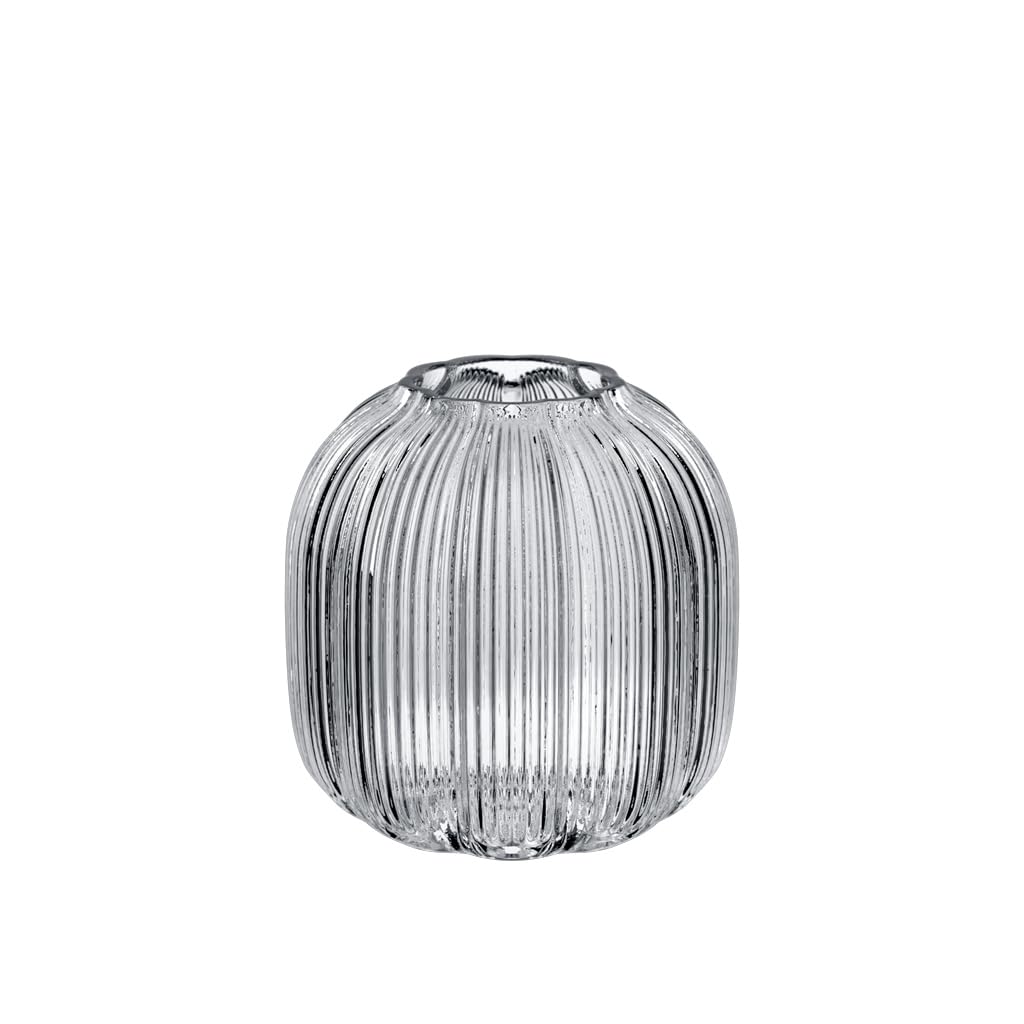 Villeroy & Boch – Fleur Bleu Vase 15 cm Blau, Spülmaschinenfest, Tischvase, Handgefertigte und Mundgeblasene Glasvase, Blumiges Design, Farbige Blumenvase, Deko Wohnung, Home Decor, Dekoraion, Glas