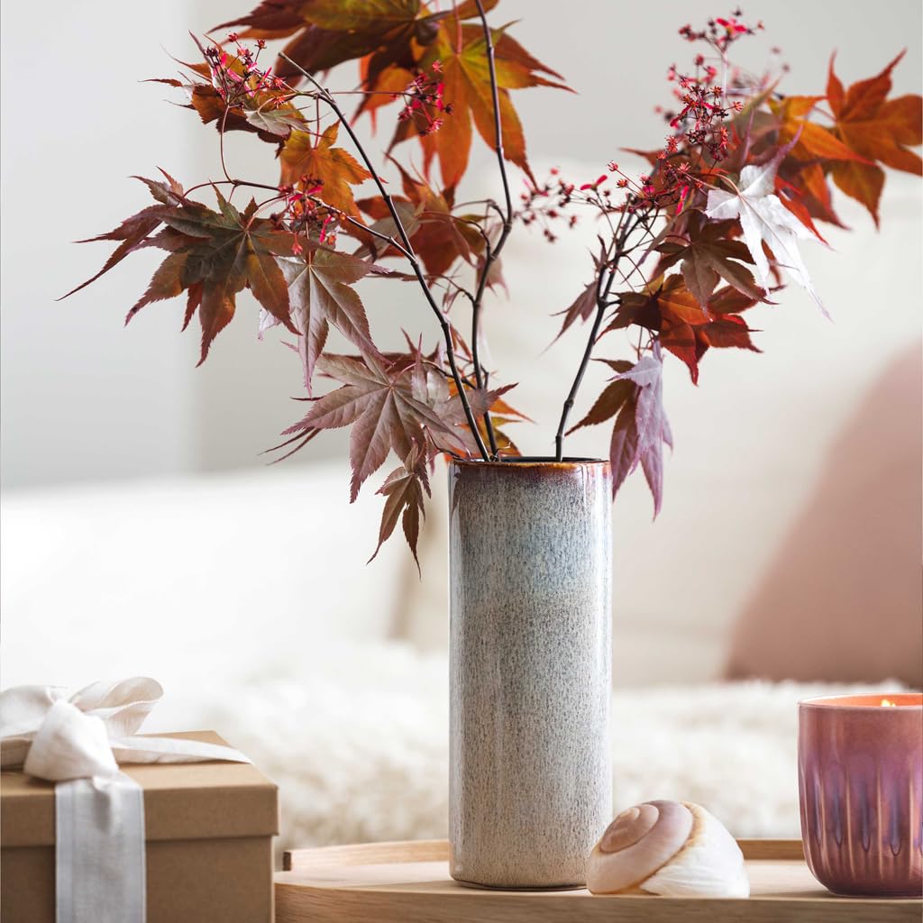 like. by Villeroy & Boch Lave Home Vase Cylinder, 7,5x7,5x20cm, Beige