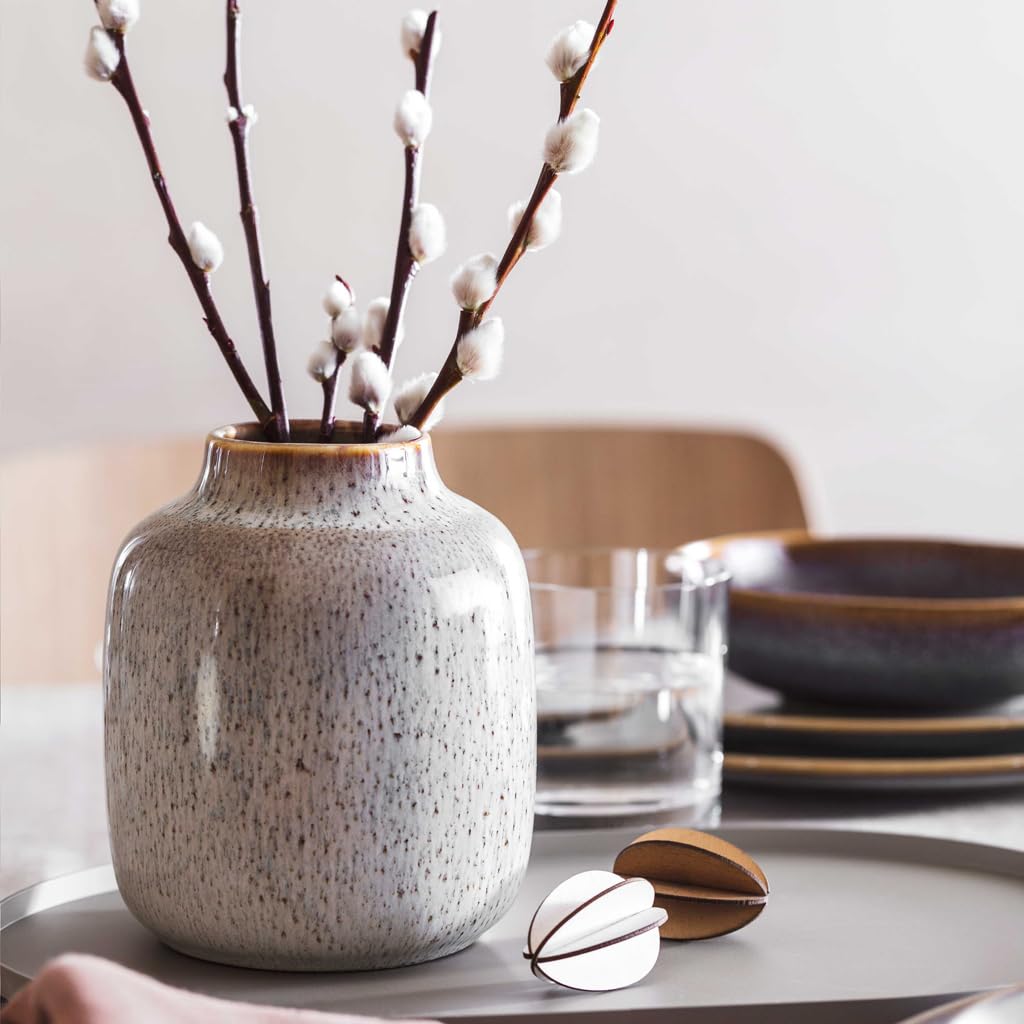 like. by Villeroy & Boch Lave Home Vase Cylinder, 7,5x7,5x20cm, Beige