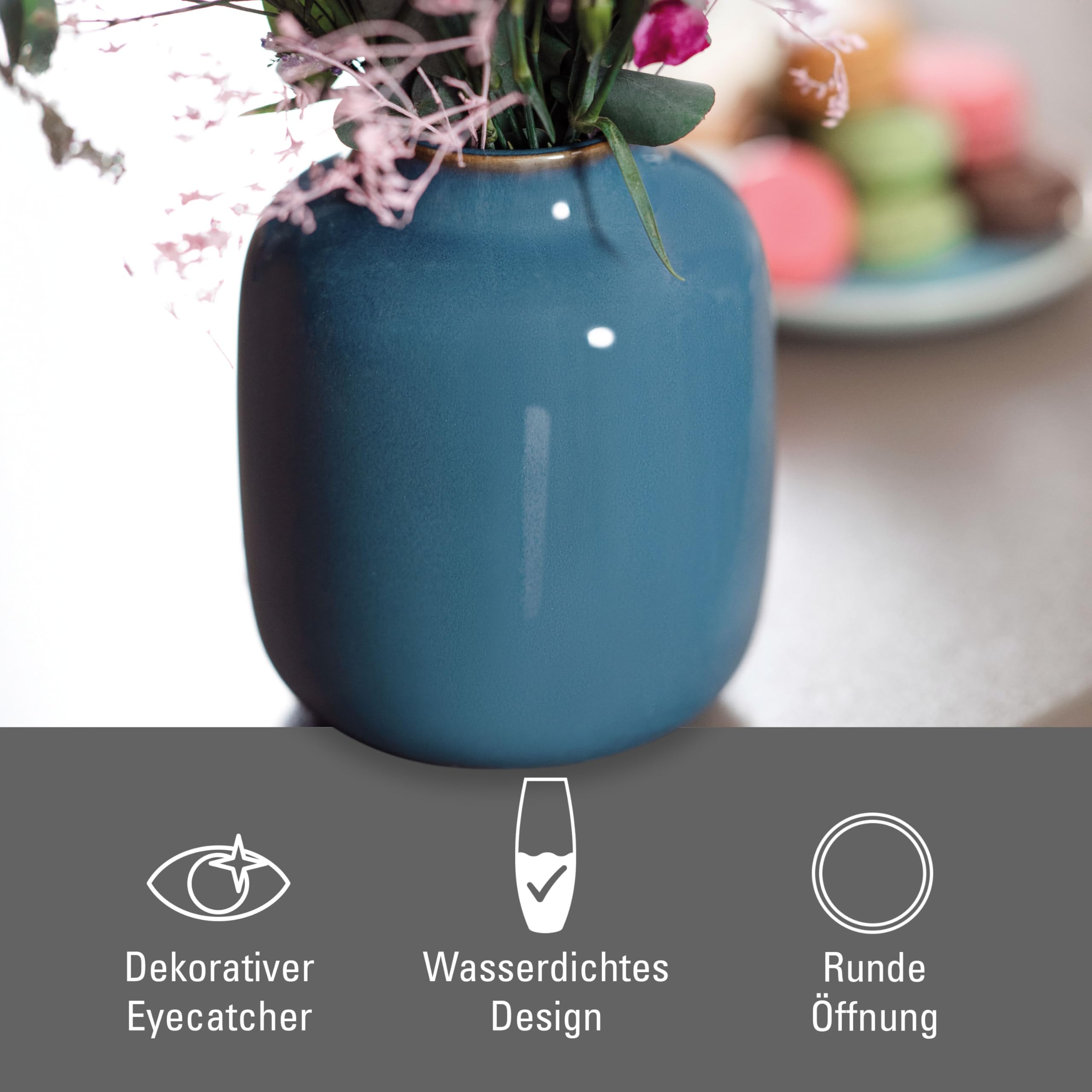 like. by Villeroy & Boch Lave Home Vase Cylinder, 7,5x7,5x20cm, Beige