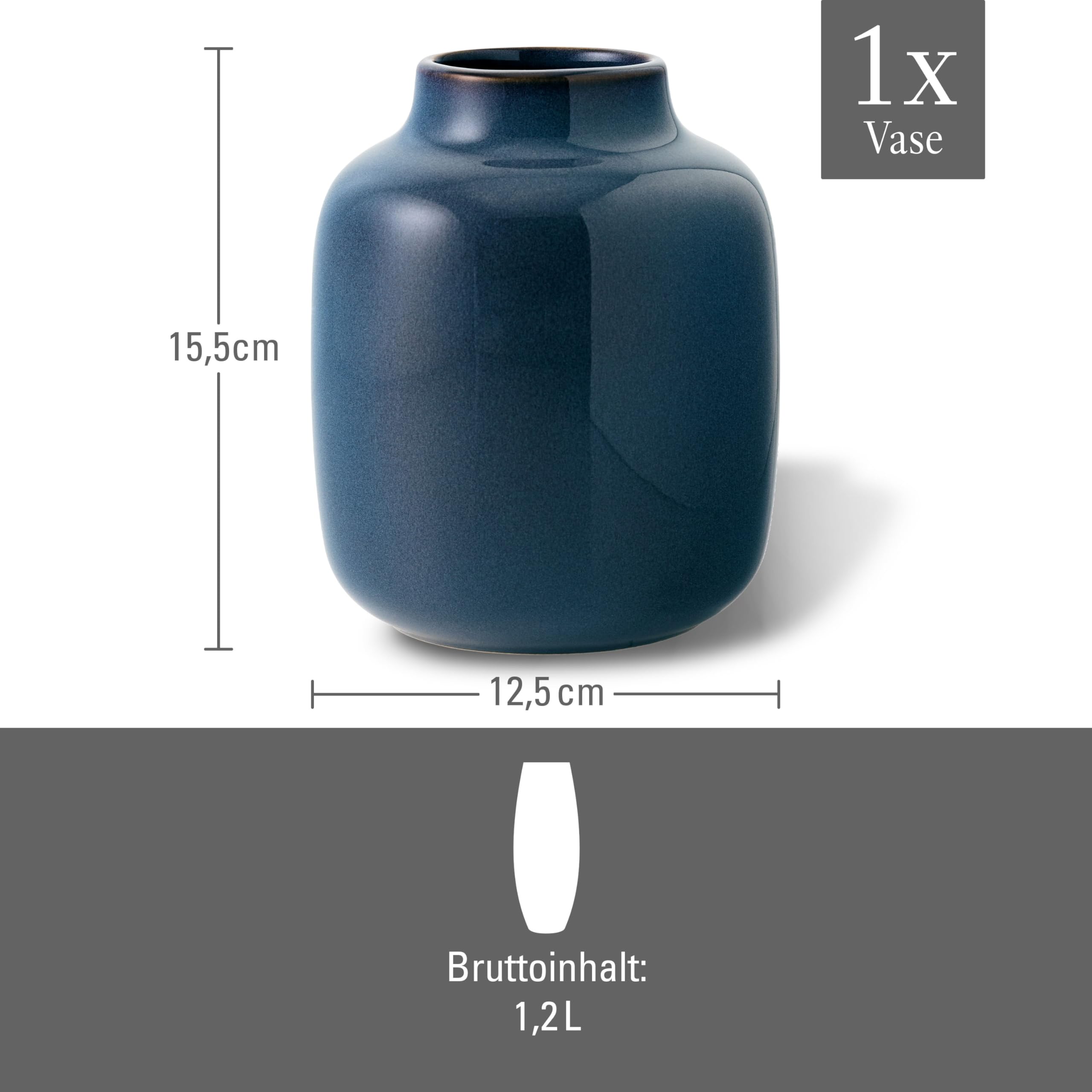 like. by Villeroy & Boch Lave Home Vase Cylinder, 7,5x7,5x20cm, Beige