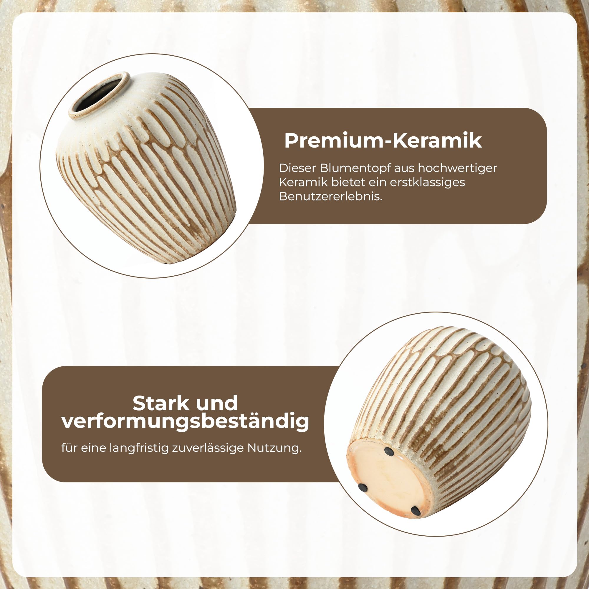 Vintage Vase Keramik im Antik-Stil, Kunstvolle Dekovase mit Patina-Optik, Wabi-Sabi Blumenvase für Zweige & Dekoblumen, Vintage Wohndeko 23 cm Höhe