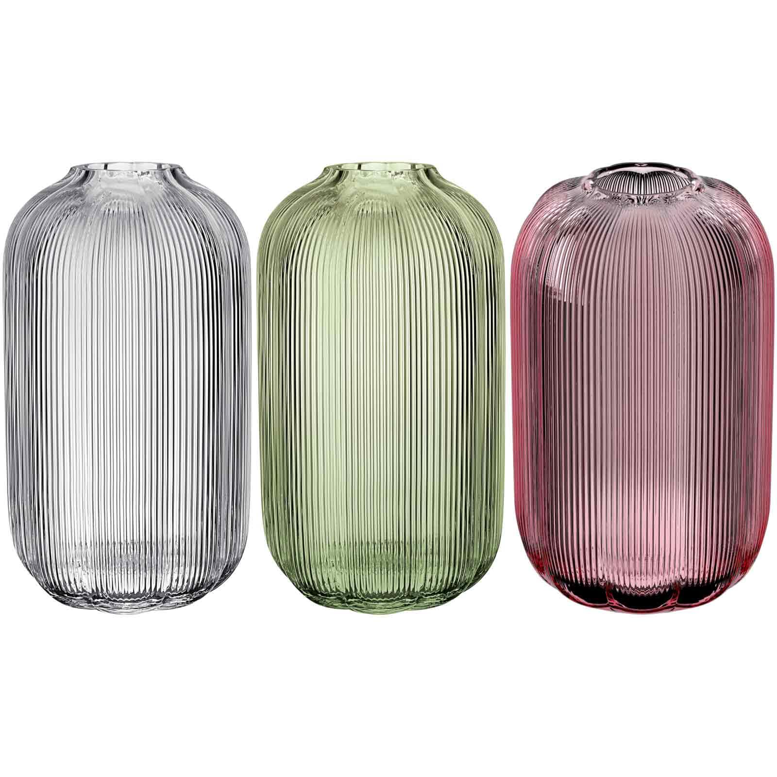 Villeroy & Boch – Fleur Bleu Vase 15 cm Blau, Spülmaschinenfest, Tischvase, Handgefertigte und Mundgeblasene Glasvase, Blumiges Design, Farbige Blumenvase, Deko Wohnung, Home Decor, Dekoraion, Glas