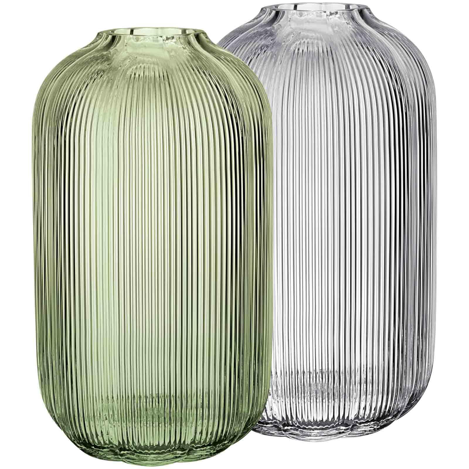 Villeroy & Boch – Fleur Bleu Vase 15 cm Blau, Spülmaschinenfest, Tischvase, Handgefertigte und Mundgeblasene Glasvase, Blumiges Design, Farbige Blumenvase, Deko Wohnung, Home Decor, Dekoraion, Glas