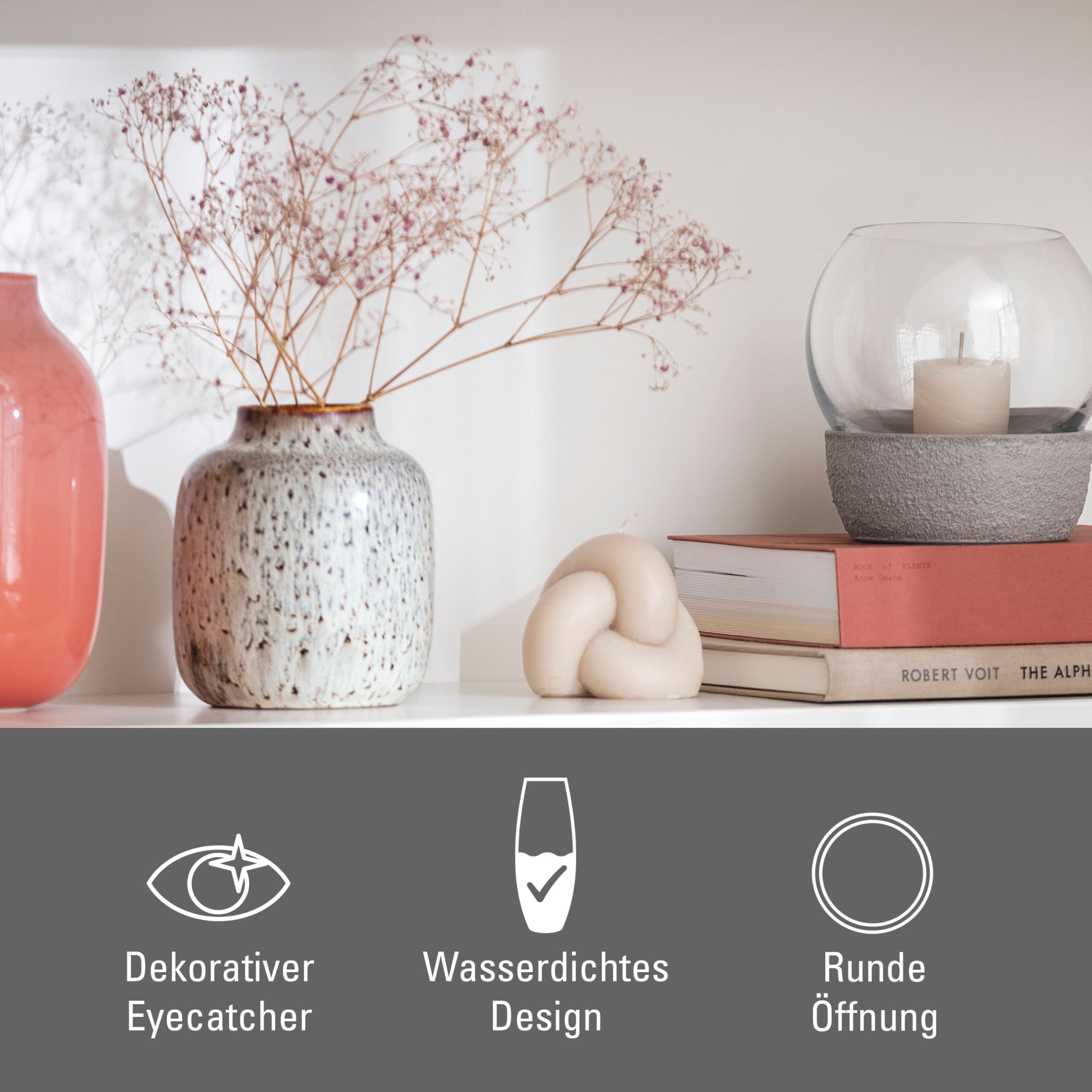 like. by Villeroy & Boch Lave Home Vase Cylinder, 7,5x7,5x20cm, Beige