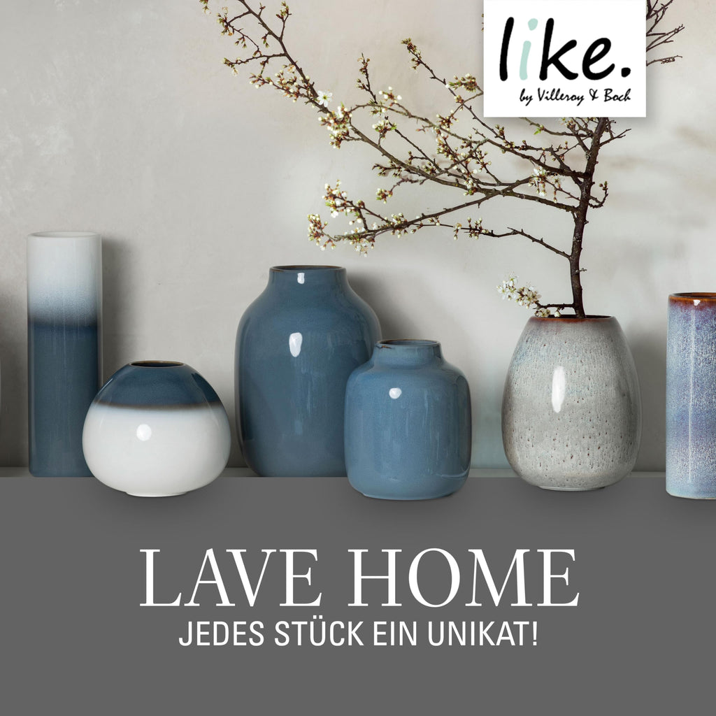 like. by Villeroy & Boch Lave Home Vase Cylinder, 7,5x7,5x20cm, Beige