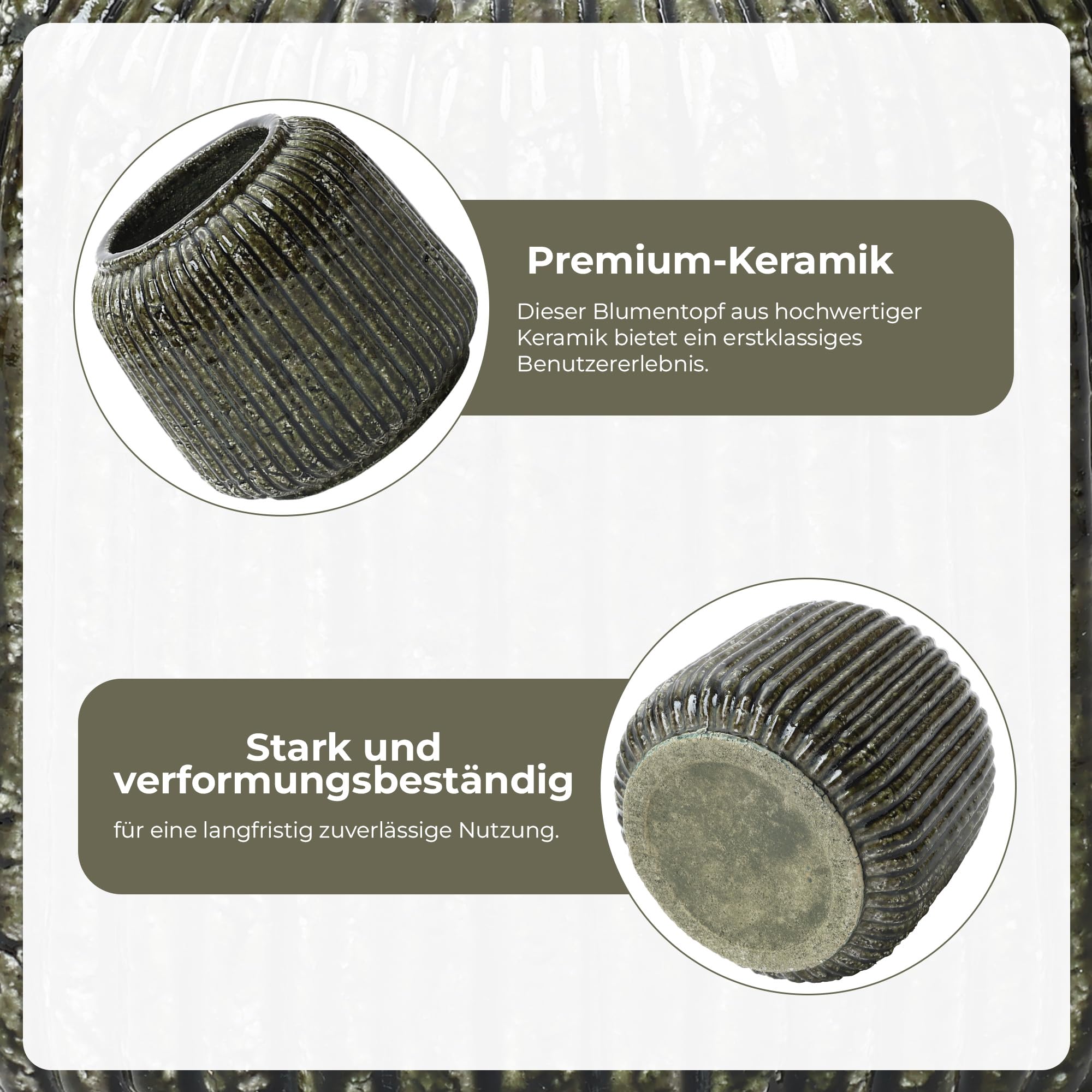 Vintage Vase Keramik im Antik-Stil, Kunstvolle Dekovase mit Patina-Optik, Wabi-Sabi Blumenvase für Zweige & Dekoblumen, Vintage Wohndeko 23 cm Höhe