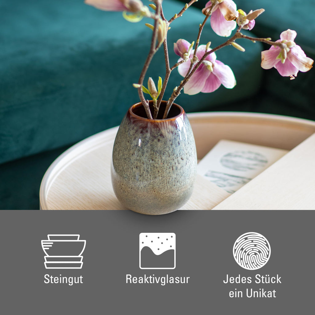 like. by Villeroy & Boch Lave Home Vase Cylinder, 7,5x7,5x20cm, Beige