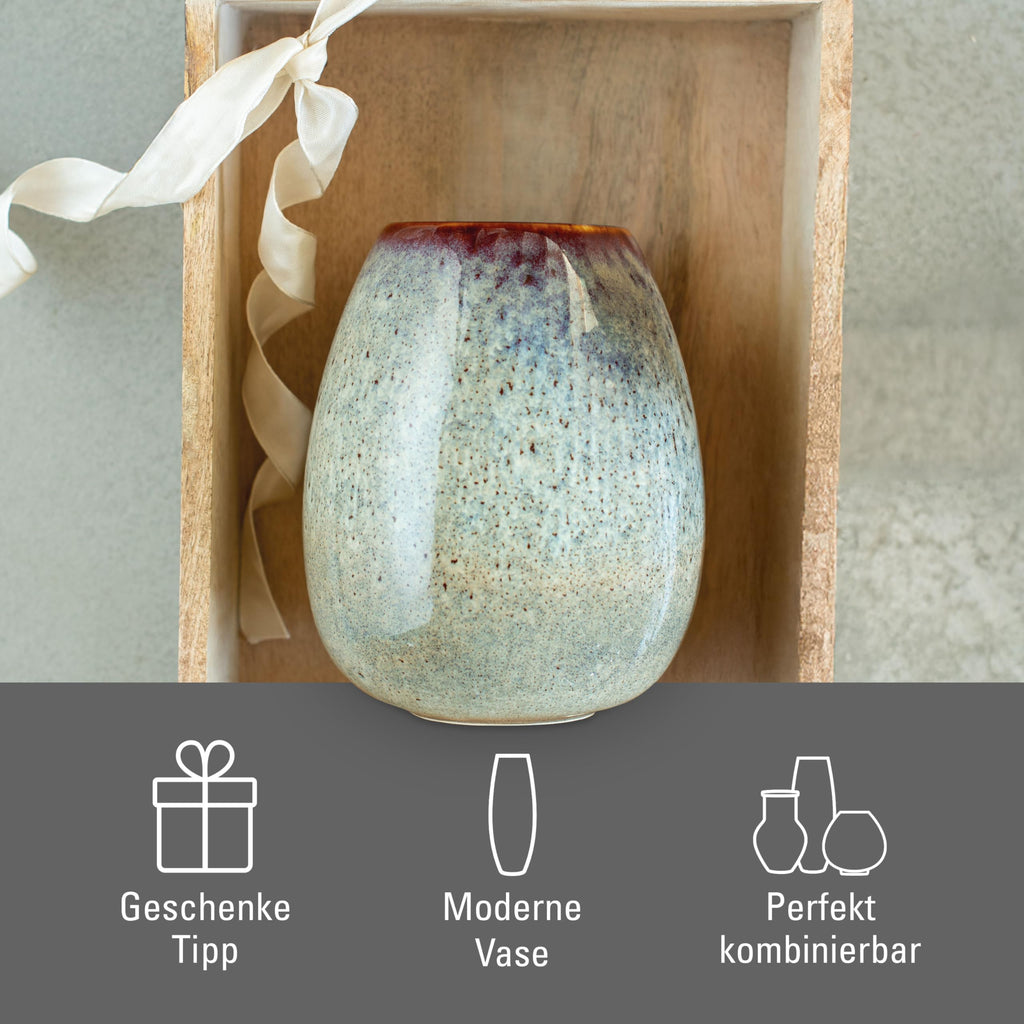 like. by Villeroy & Boch Lave Home Vase Cylinder, 7,5x7,5x20cm, Beige